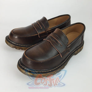 Japanese Mori Girls College Style All-Match Penny Loafer Womens Shoes Canvas