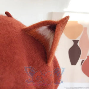 Japanese New Cute Fox Ear Caramel Woolen Beret Caps C00061 Hats&caps
