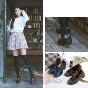 Jk Campus Faux Leather Heeled Shoes