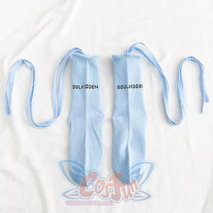 Jk Socks Tied Strip Thin Summer Kawaii Stockings&socks