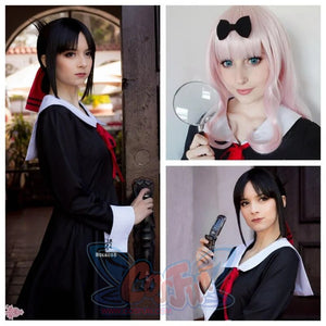 Kaguya-Sama: Love Is War Kaguya Shinomiya Cosplay Wigs Bun Hair Mp005877