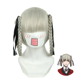 Kakegurui Compulsive Gambler Kirari Momobami Cosplay Wigs Braided Ribbon On Hair Mp006033