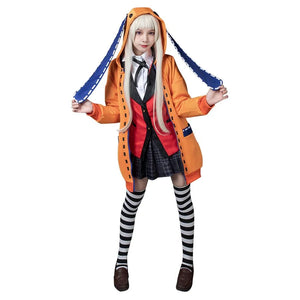Kakegurui Runa Yomoduki Cosplay Costume Long Coat Mp005893 Xs Costumes