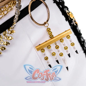 cosfun KPop Demon Hunters Rumi Cosplay Costume GOLDEN HUNTR/X accessory