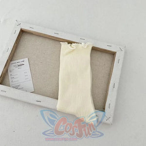 Lace Socks Women Summer Thin White Jk Kawaii Stockings Beige / One Size Stockings&socks