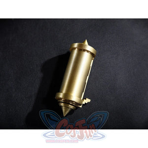 Lies of P Pinocchio cosplay prop accessory presents a gold-tone cylinder piece from the costume set