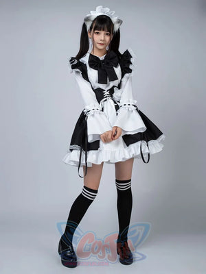 Maid Anime Dress Black And White Apron Lolita Cosplay Costume Mp005702 Costumes