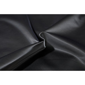 Marvel Rivals Black Cat Felicia Hardy cosplay costume black fabric texture gathers glossy folded material.