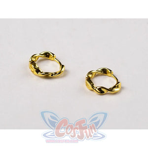 Melanie Martinez K-12 Cry Baby cosplay rings detail presents two gold-tone open rings for the set.