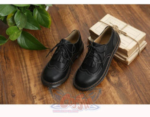 Mori Girl Retro Oxford Martin Round Shoes Canvas