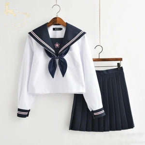 New Arrival Jk Sets Sakura Embroideried Novelty Sailor Suit School Uniform Mp006117 Long Sleeve Sets