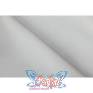 Close-up of Nico Robin cosplay costume white textured hat fabric with smooth surface and subtle weave