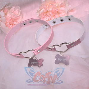 Pink Desire Cave Puppy Dog Bone Pendant Necklace Bracelets Choker Props & Accessories