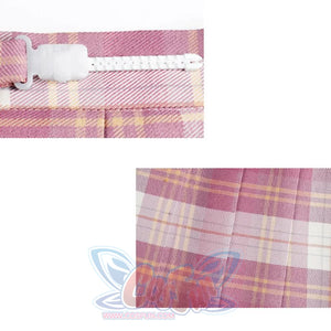 Plaid Jk Uniform A-Line Hight Waist Pleated Skirt
