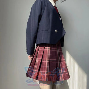 Prep School Plaid Pleated Skirt Mp006142