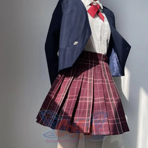 Prep School Plaid Pleated Skirt Mp006142