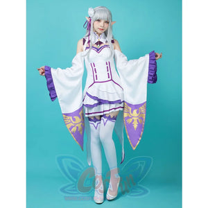 Re:zero Starting Life In Another World Emilia Cosplay Costume Elf Mp005757 Costumes