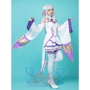 Re:zero Starting Life In Another World Emilia Cosplay Costume Elf Mp005757 Costumes