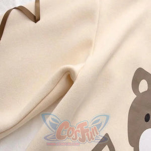 Rilakkuma Bear Ears Lace-Up Sleeves Hoodie Mp006154 Hoodie