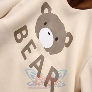Rilakkuma Bear Ears Lace-Up Sleeves Hoodie Mp006154 Hoodie