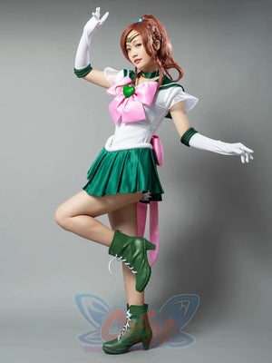 Sailor Moon Super S Film Jupiter Makoto Kino Lita Cosplay Costumes Mp001406