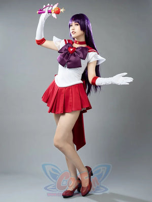 Sailor Moon Super S Film Mars Rei Hino Raye Cosplay Costumes Mp001407