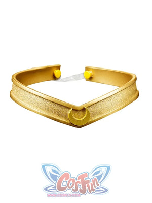 Sailor Moon SuperS Tsukino Usagi cosplay tiara centers a heart motif across a gold-tone band