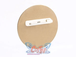 Sailor Moon Usagi Tsukino cosplay brooch front view frames pink wings around the red center