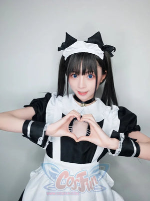 Sexy Bust Open Kitty Ruffle Lace Maid Dress Cosplay Costume Costumes