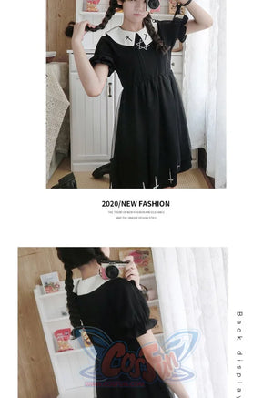 Simple Fashion Cross Print Lolita Tulle Dress