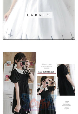 Simple Fashion Cross Print Lolita Tulle Dress