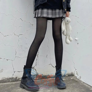 Stockings Black Female Autumn And Winter Fleece Thick Silk Jk Pantyhose Anti-Hook Stockings&socks