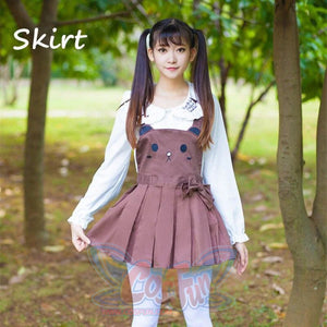 Super Cute Rabbit-Inspired Romper / Dress Brown S