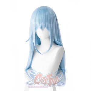 That Time I Got Reincarnated as a Slime Rimuru cosplay wig balances chin-length side locks.