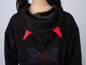 Trick Or Treat Little Devil Pattern Hoodies Halloween Pullover Mp005916 Hoodie