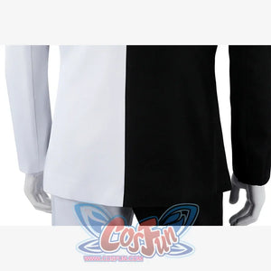 Harvey Dent Two-Face cosplay back waist detail sets the white jacket half against black trousers.