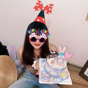 Unicorn Funny Toys Selfie Gadget Picnic Use Birthday Party Gifts Specs Glasses Happy Pink