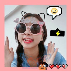 Unicorn Funny Toys Selfie Gadget Picnic Use Birthday Party Gifts Specs Glasses Pink Diamond