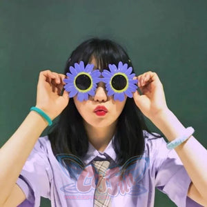 Unicorn Funny Toys Selfie Gadget Picnic Use Birthday Party Gifts Specs Glasses Purple Sunflowers