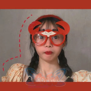 Unicorn Funny Toys Selfie Gadget Picnic Use Birthday Party Gifts Specs Glasses Red Crab