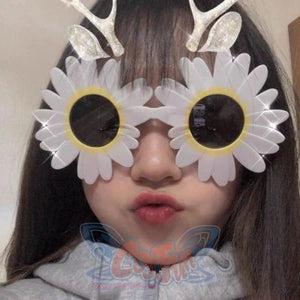 Unicorn Funny Toys Selfie Gadget Picnic Use Birthday Party Gifts Specs Glasses Sunflowers Black
