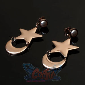 Usagi Tsukino Cosplay Star And Moon Crystal Earrings Mp002090 Props & Accessories