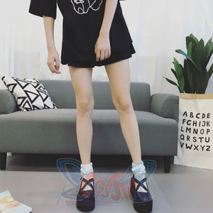 Vintage Mary Jane Shoes Platform Strap Buckle Flats Mp006174 Janes