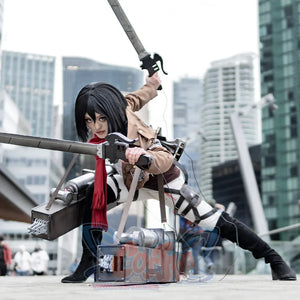 Attack on Titan Shingeki no Kyojin Mikasa Ackermann Cosplay Costume mp000733 Costumes