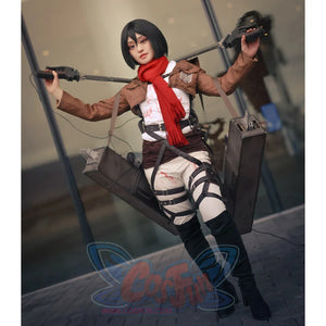 Attack on Titan Shingeki no Kyojin Mikasa Ackermann Cosplay Costume mp000733 Costumes