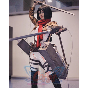 Attack on Titan Shingeki no Kyojin Mikasa Ackermann Cosplay Costume mp000733 Costumes