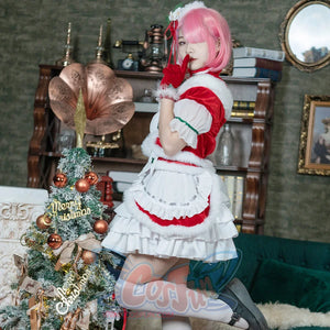 Re: Zero − Starting Life In Another World Ram Cosplay Christmas Outfit C00880 Costumes