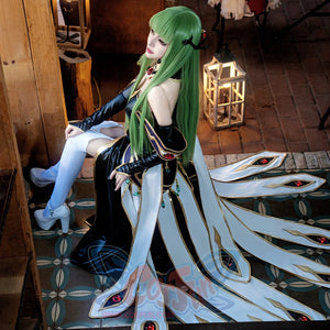 Anime Code Geass: Lelouch of the Rebellion Code Geass C.C. Queen Dress Cosplay Costume C09323 Costumes
