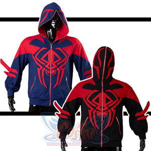 【Ready To Ship】Cosfun Original Spider-Man Full Zip Hoodie Sweatshirt If0006