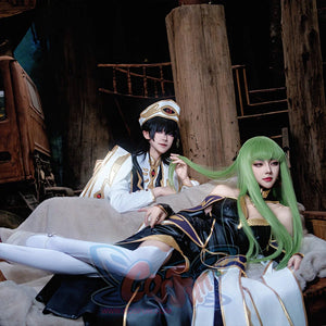 Anime Code Geass: Lelouch of the Rebellion Code Geass C.C. Queen Dress Cosplay Costume C09323 Costumes